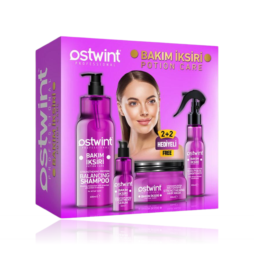 Set ingrijire par cu Proteine Hair Potion Ostwint - 1200ml