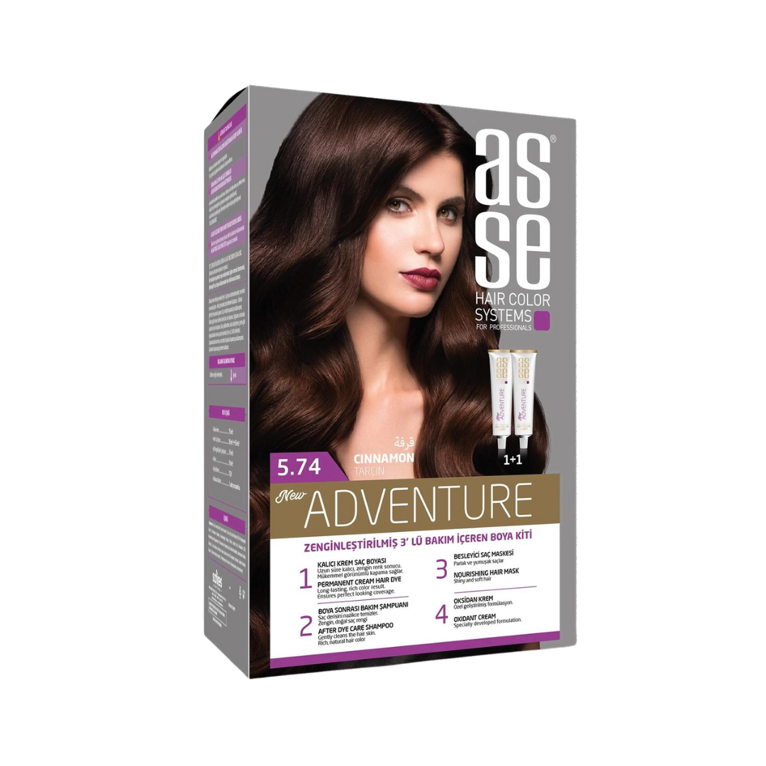 Vopsea de par permanenta 5.74 Cinnamon 50+50ml Asse