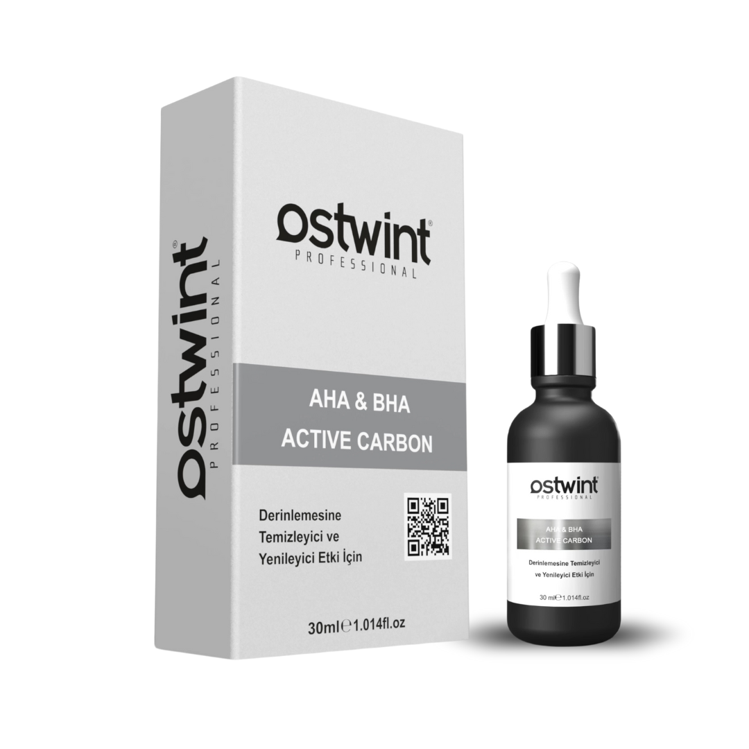 Ser Facial Anti-Pete cu AHA+BHA si Carbune Activ – Impotriva Acneei, Celulelor Moarte, Imbatranirii si Deteriorarii Solare - Ostwint 30ml
