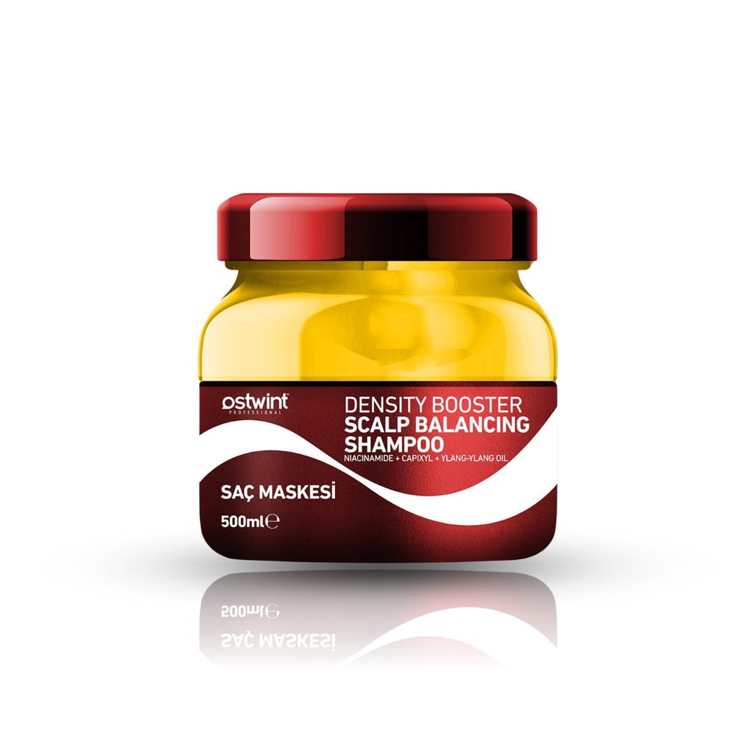 Masca de Par Ostwint Scalp Balancing cu Niacinamida, Capixyl si Ulei de Ylang-Ylang – Reparare Scalp si Cresterea Densitatii Parului - 500ml