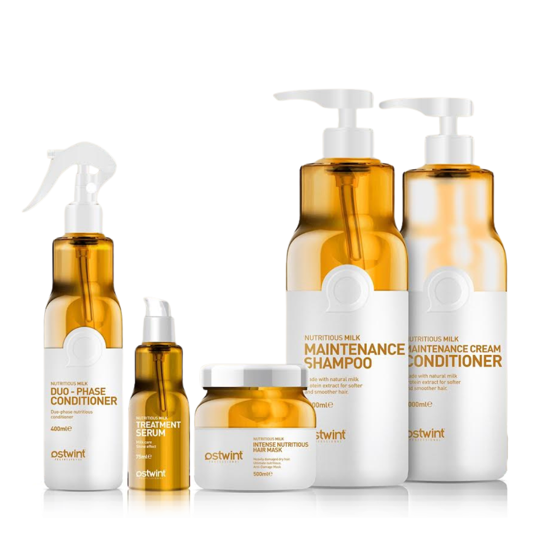 Set complet de ingrijire a părului cu Lapte Nutritiv Ostwint - 3000ml