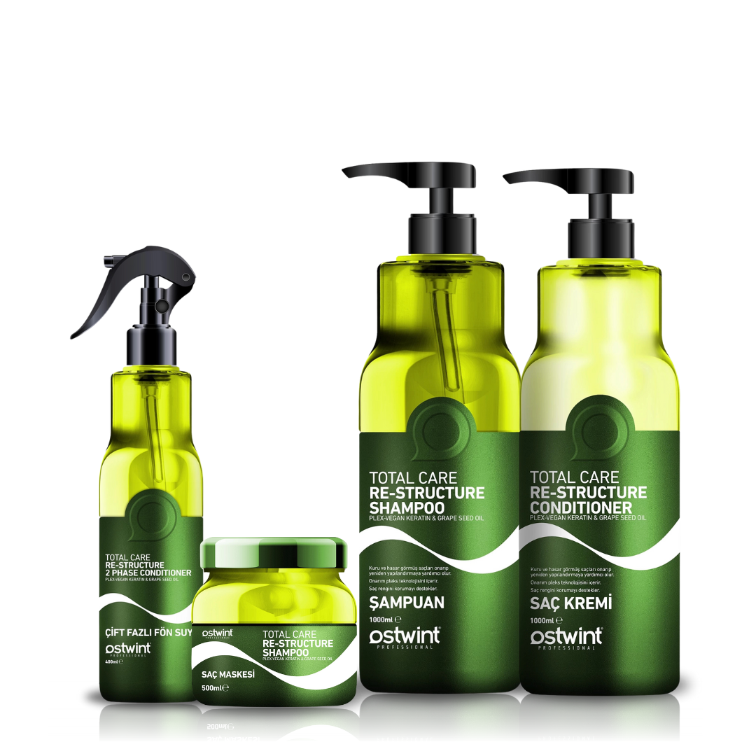 Set complet de ingrijire a părului Total Care Repair Ostwint - 2900ml