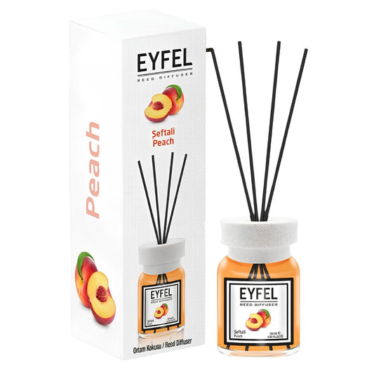 Odorizant de camera cu bete 120ml, Peach, Eyfel