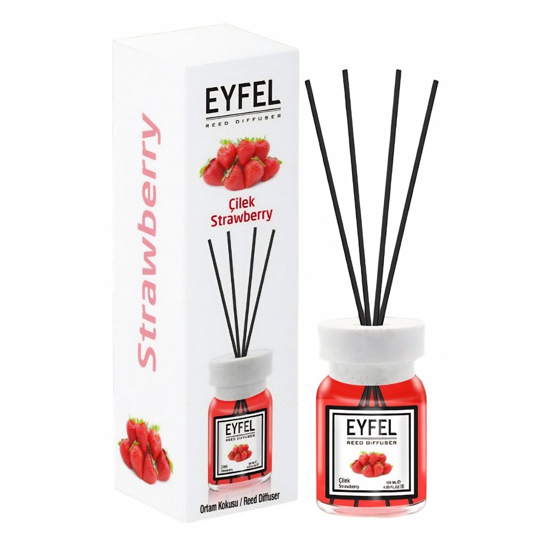 Odorizant de camera cu bete 120ml, Strawberry, Eyfel