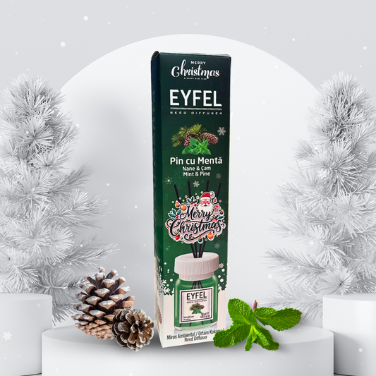 Odorizant de camera cu bete 120ml, Mint & Pine, Eyfel