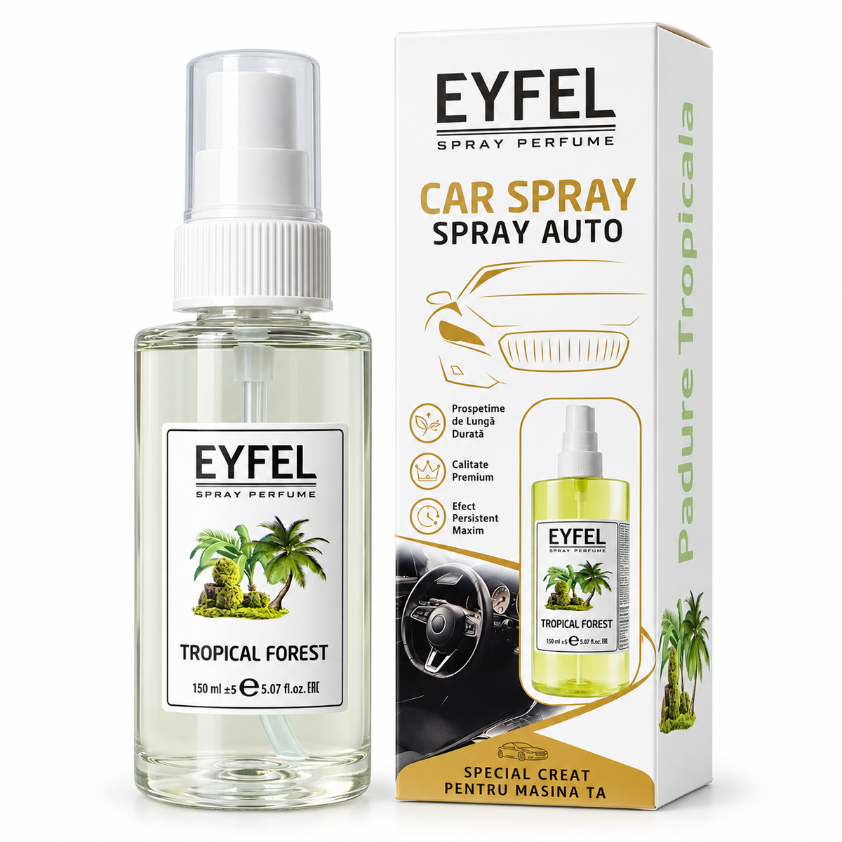 Odorizant Camera/Auto Eyfel, parfum spray, Tropical Forest, 150 ml