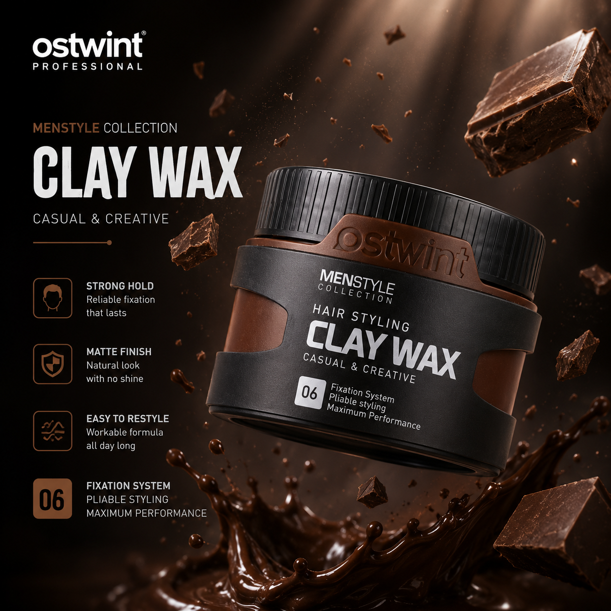 Ceara de par matte clay Ostwint 06 - 150ml