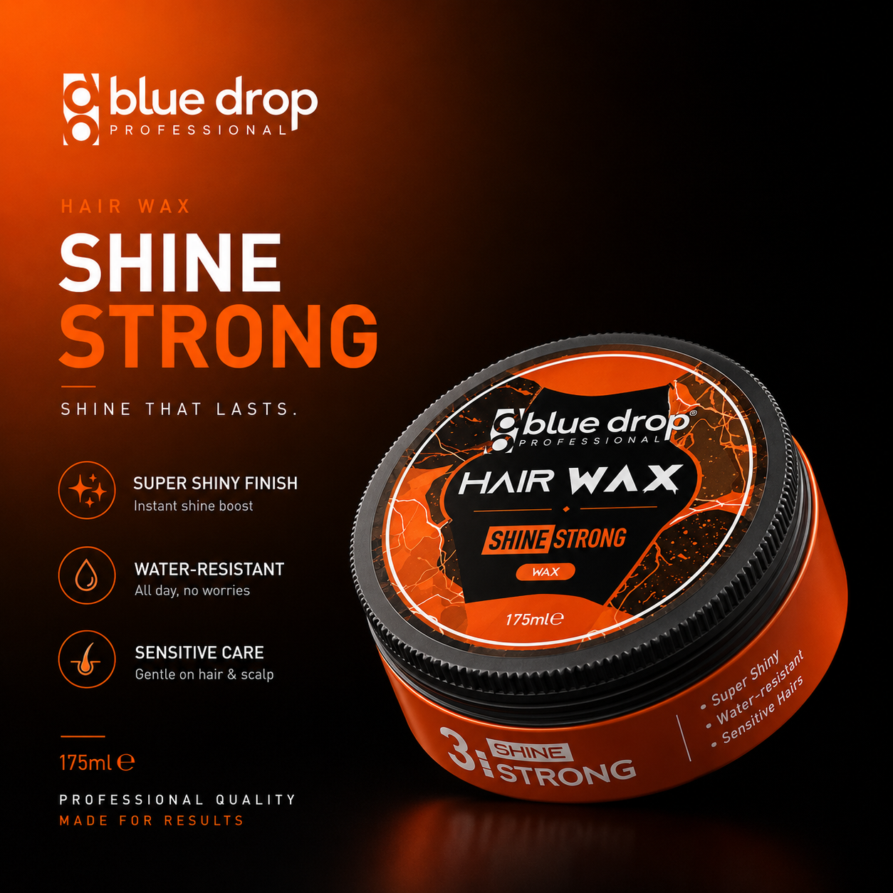 Ceara de par lucioasa Blue Drop Shine Strong - 175ml