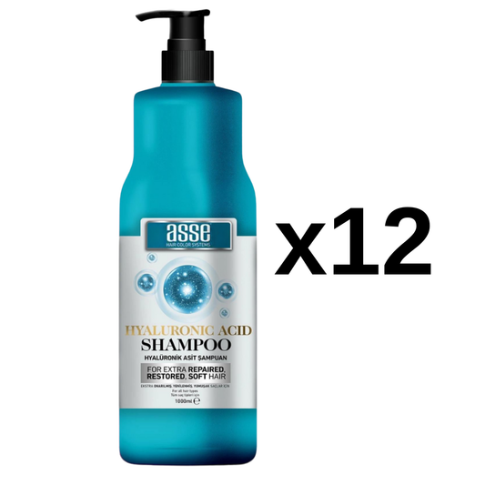 Pachet 12x bucati Sampon de par cu Acid Hialuronic Asse - 12000 ml