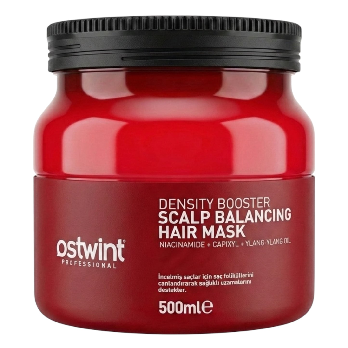 Masca de Par Ostwint Scalp Balancing cu Niacinamida, Capixyl si Ulei de Ylang-Ylang – Reparare Scalp si Cresterea Densitatii Parului - 500ml