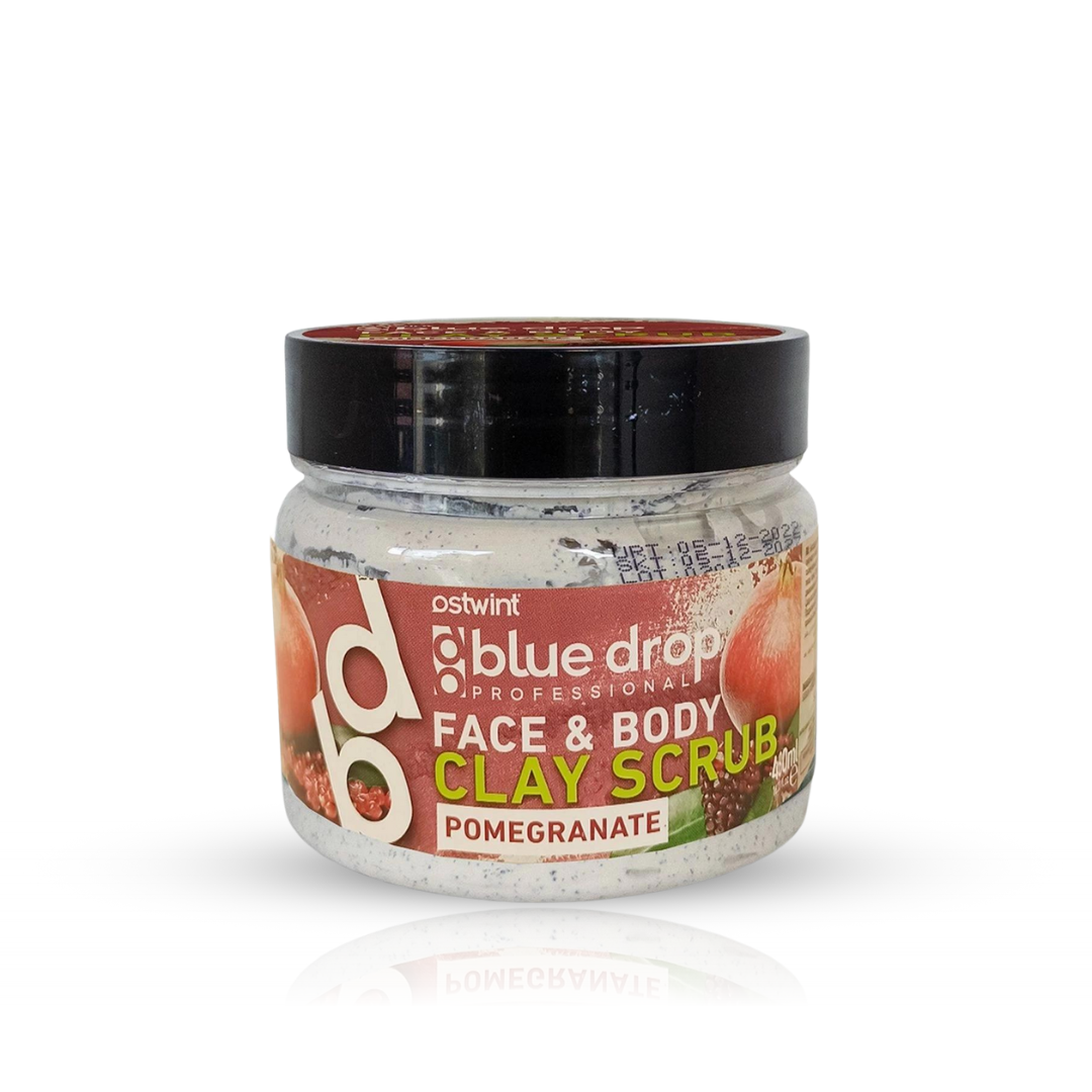 Scrub din Argila pentru fata si corp cu rodie Blue Drop - 480ml