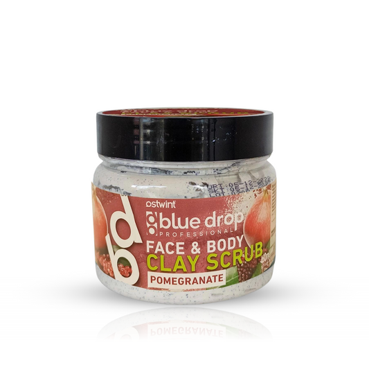 Scrub din Argila pentru fata si corp cu rodie Blue Drop - 480ml