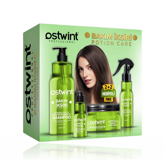 Set ingrijire par cu Keratina Hair Potion Ostwint - 1200ml