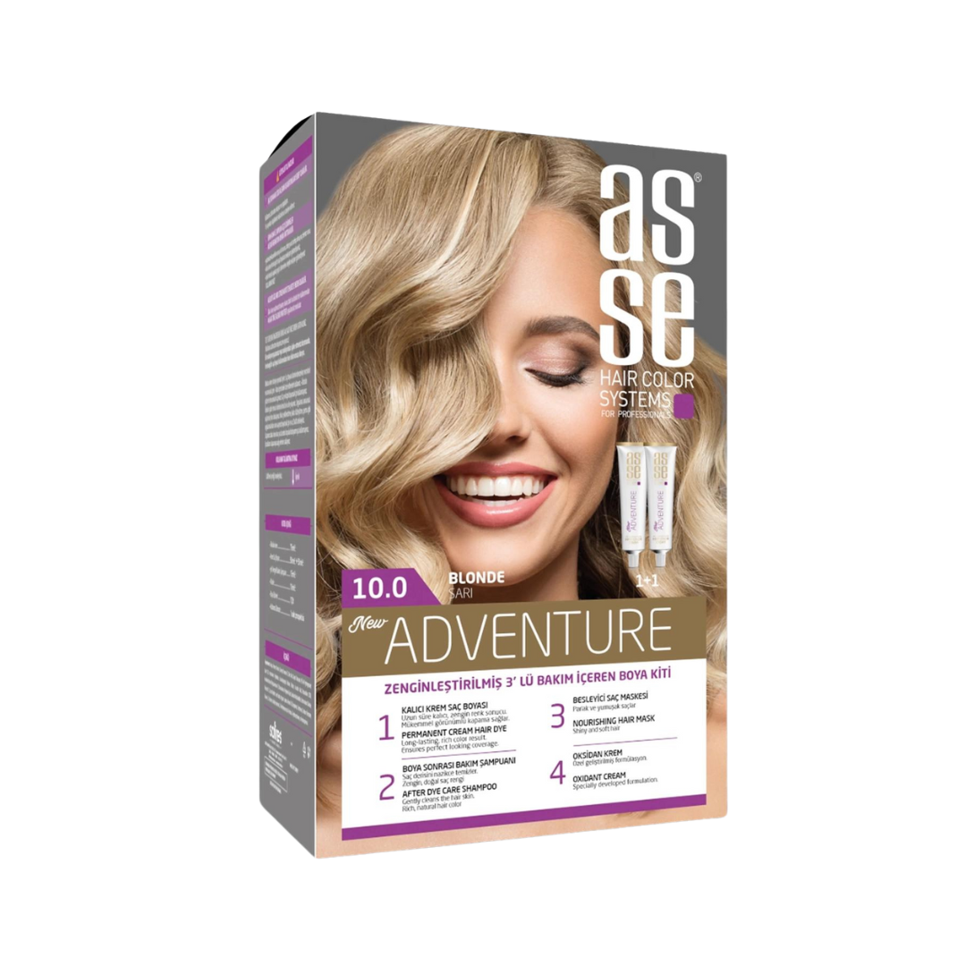 Vopsea de par permanenta 10.0 Yellow 50+50ml Asse