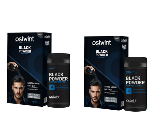 Pachet 2x Black Powder Wax Ostwint - Pentru par negru si rar 20g