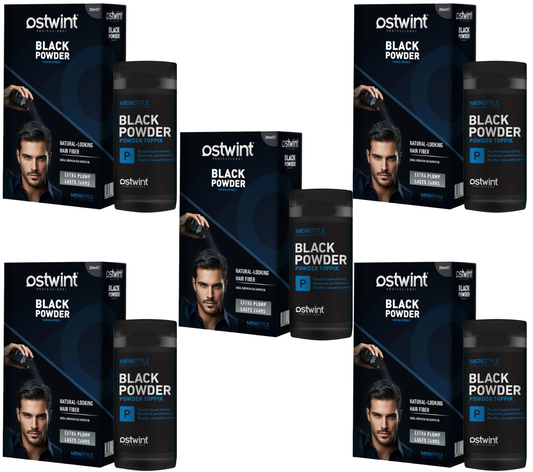 Pachet 5x Black Powder Wax Ostwint - Pentru par negru si rar 20g