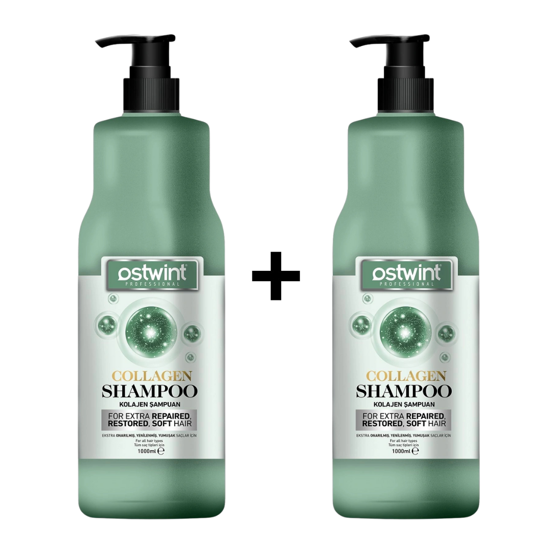 Set 1+1 Sampon de par cu Colagen Ostwint - 2000 ml