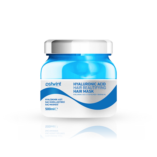 Masca de Par Ostwint cu Acid Hialuronic, Fosfolipide si Ulei de Baobab – Hidratare Intensiva si Stralucire pentru Parul Uscat si Deteriorat - 500ml
