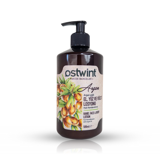 Lotiune pentru maini fata si corp cu ulei de argan Ostwint - 500ml