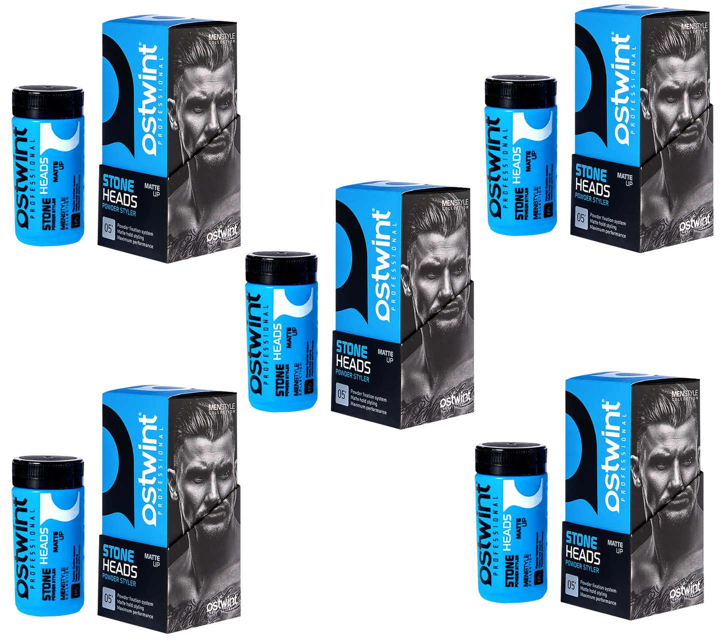 Pachet 5x Pudra de volum Styling Ostwint Hard Powder 20g