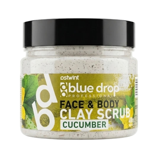 Scrub din Argila pentru fata si corp cu Castravete Blue Drop - 480ml
