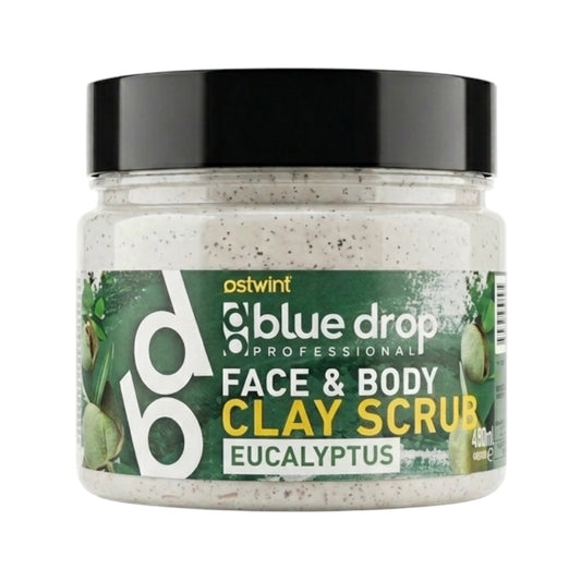 Scrub din Argila pentru fata si corp cu Eucalipt Blue Drop - 480ml