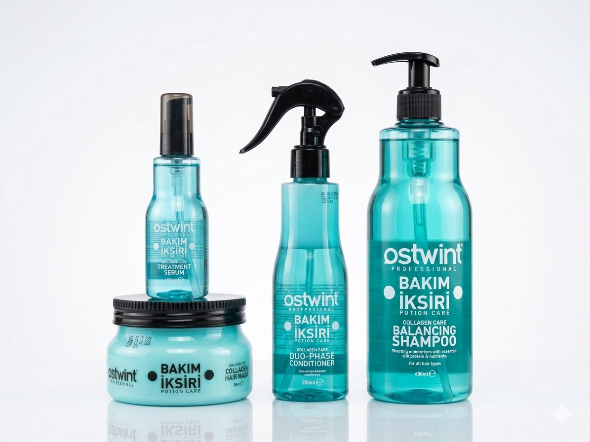 Set ingrijire par cu Colagen Hair Potion Ostwint - 1200ml