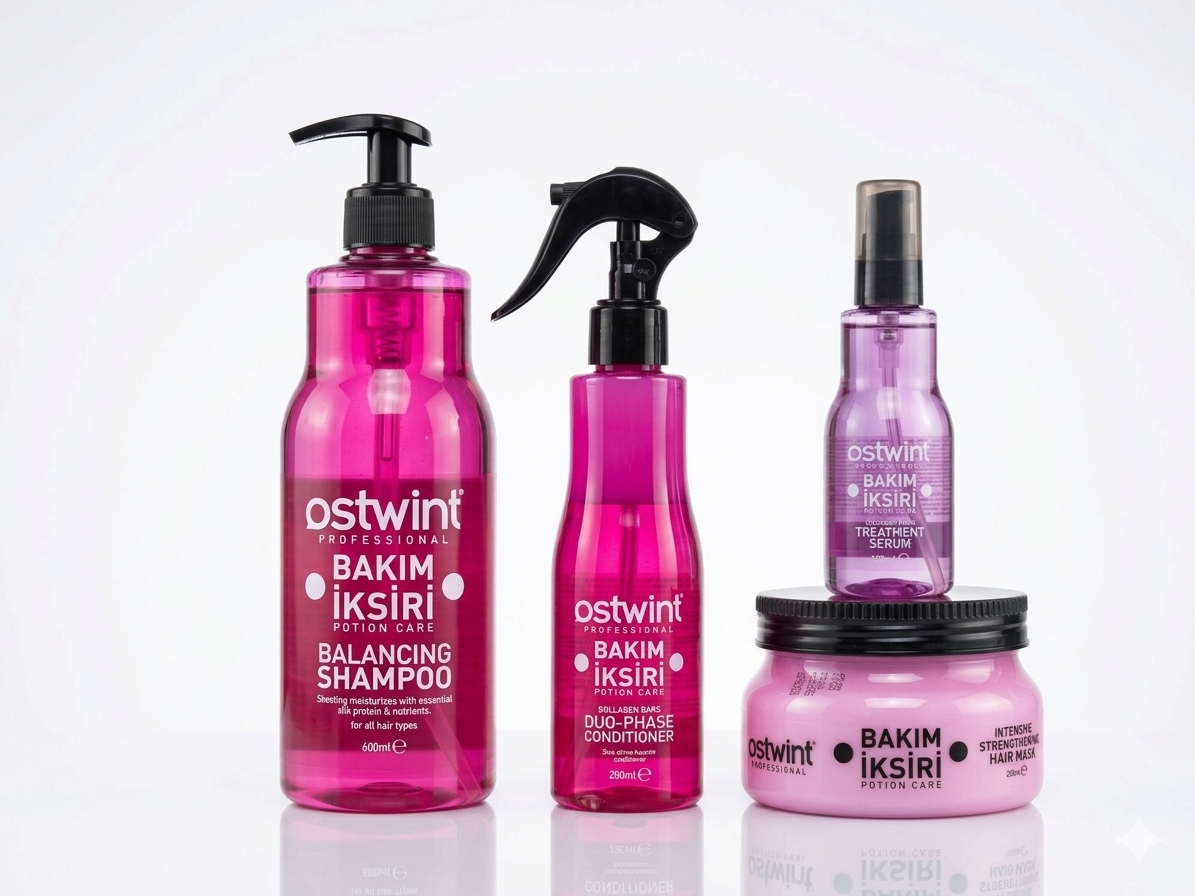 Set ingrijire par cu Proteine Hair Potion Ostwint - 1200ml