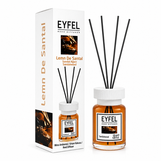 Odorizant de camera cu bete 120ml, Sandalwood, Eyfel
