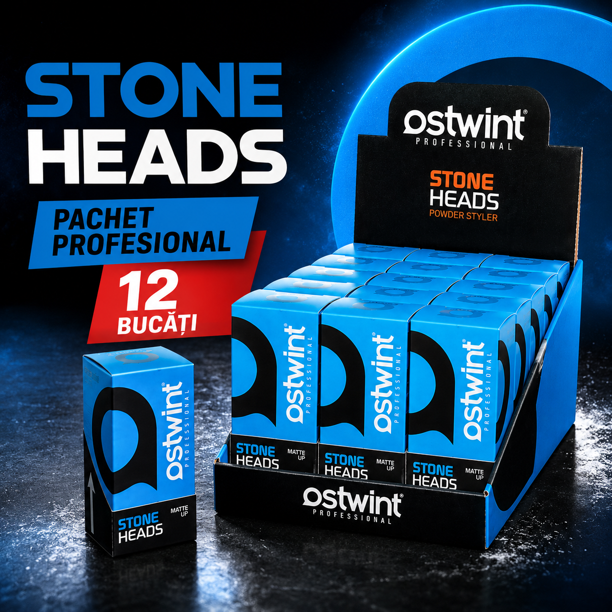 Set 12 bucati Pudra de volum Styling Ostwint Hard Powder 20g