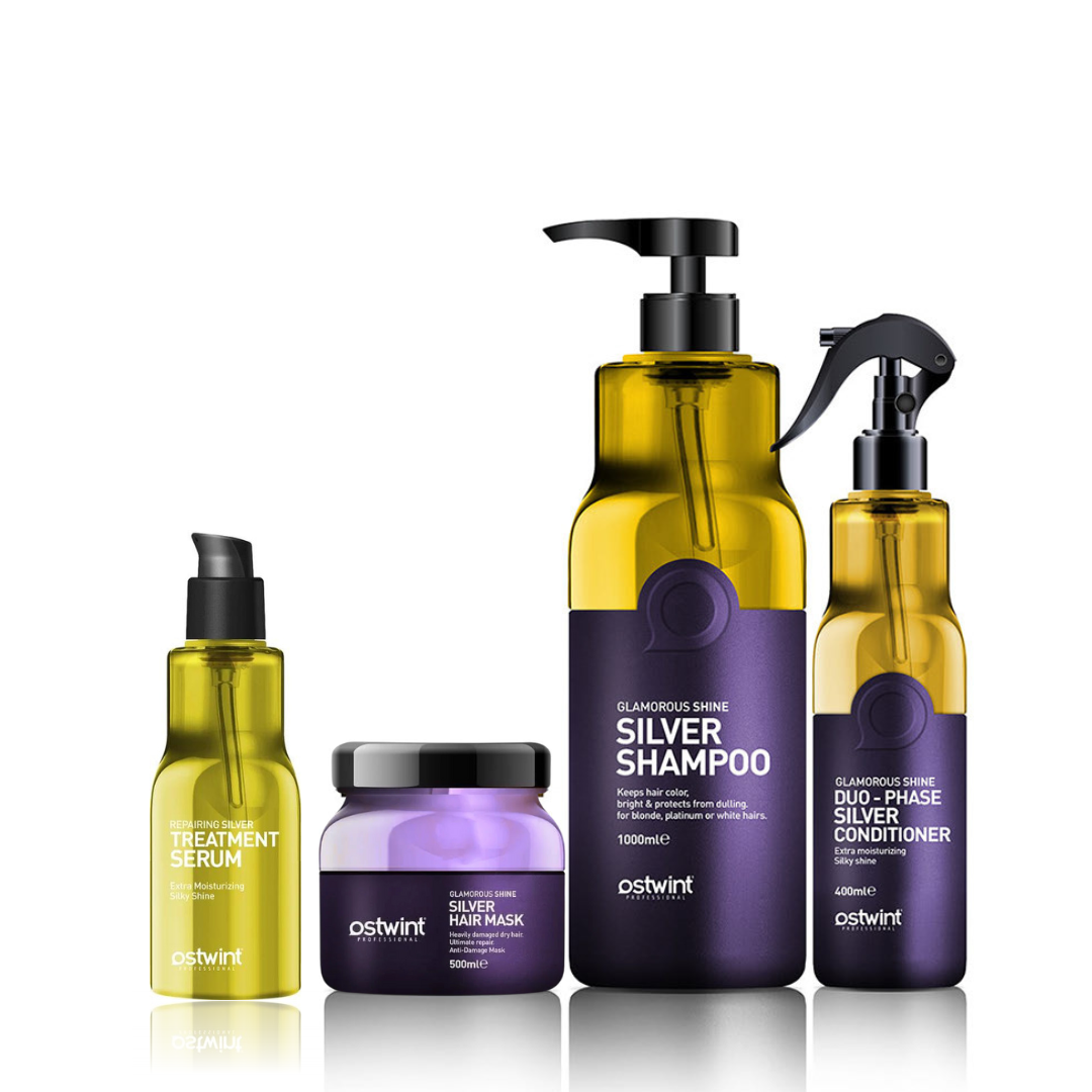 Set complet pentru ingrijirea parului Silver - 2000ml