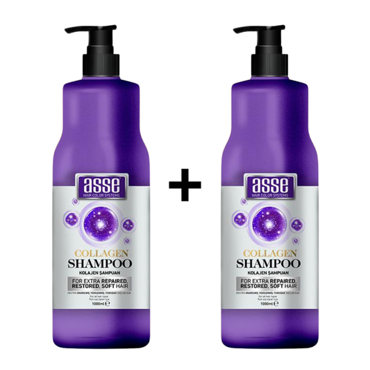 Set 1+1 Sampon de par cu Colagen Asse - 2000 ml