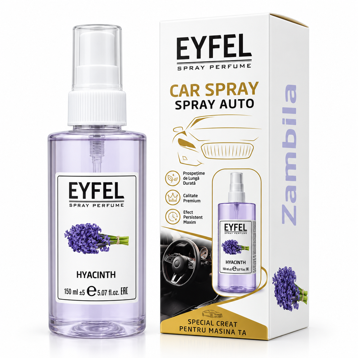 Odorizant Camera/Auto Eyfel, parfum spray, Hyacinth, 150 ml