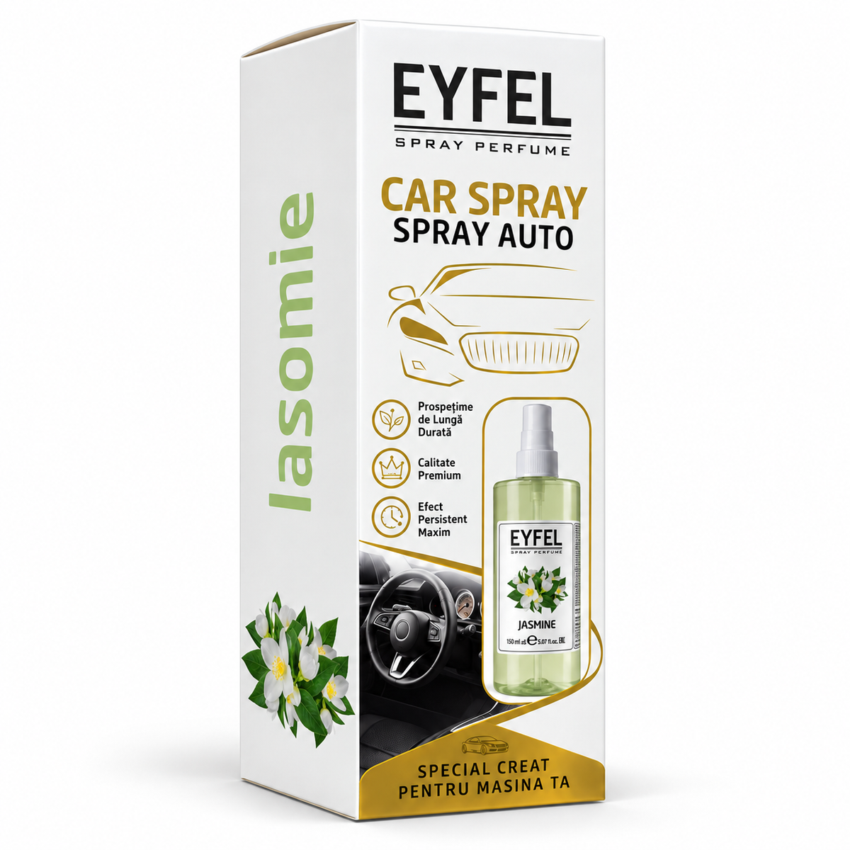 Odorizant Camera/Auto Eyfel, parfum spray, Jasmine, 150 ml