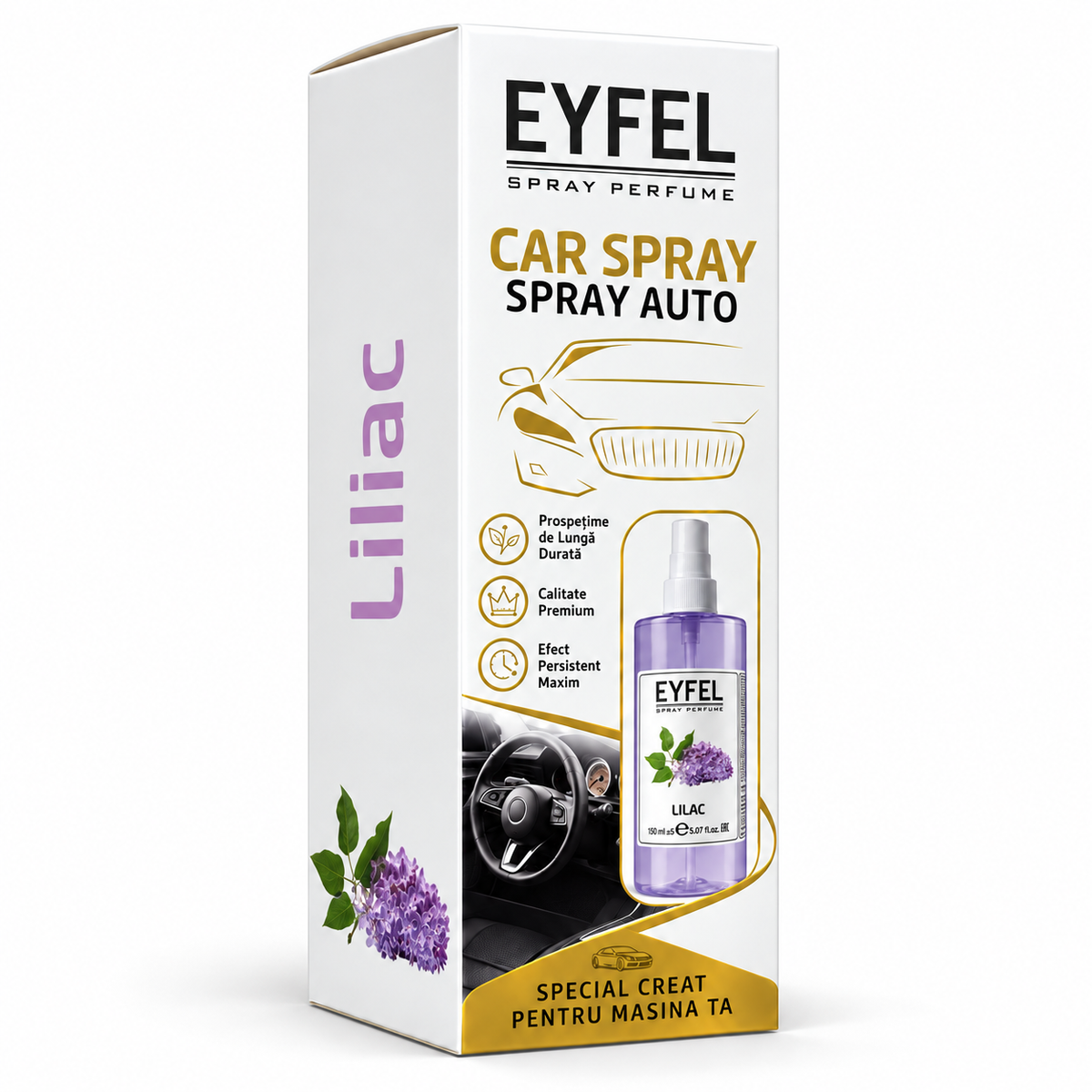 Odorizant Camera/Auto Eyfel, parfum spray, Liliac, 150 ml