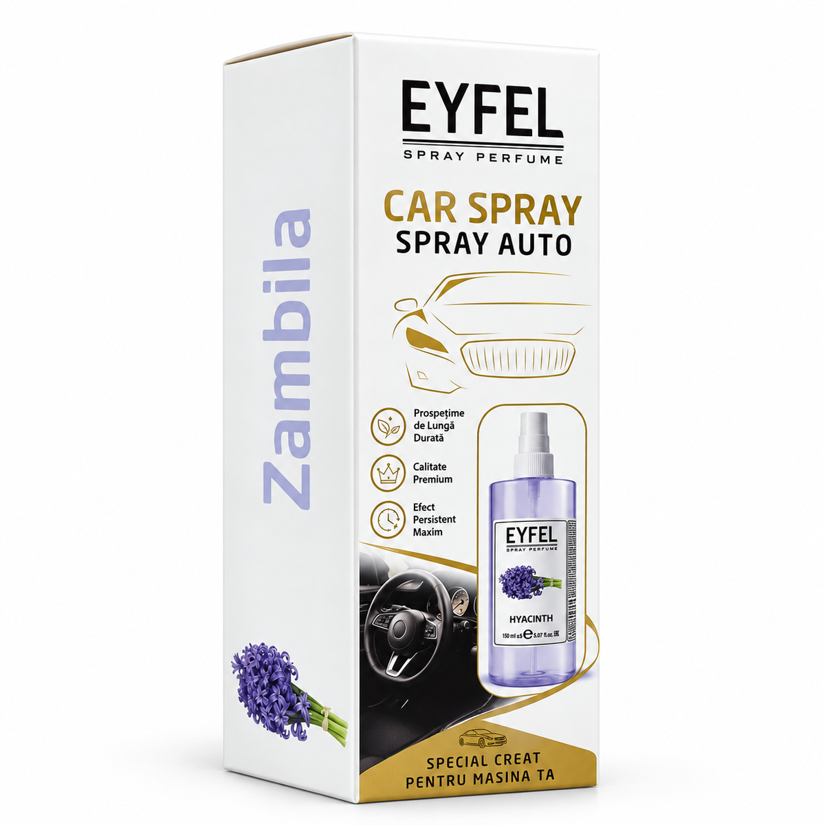 Odorizant Camera/Auto Eyfel, parfum spray, Hyacinth, 150 ml