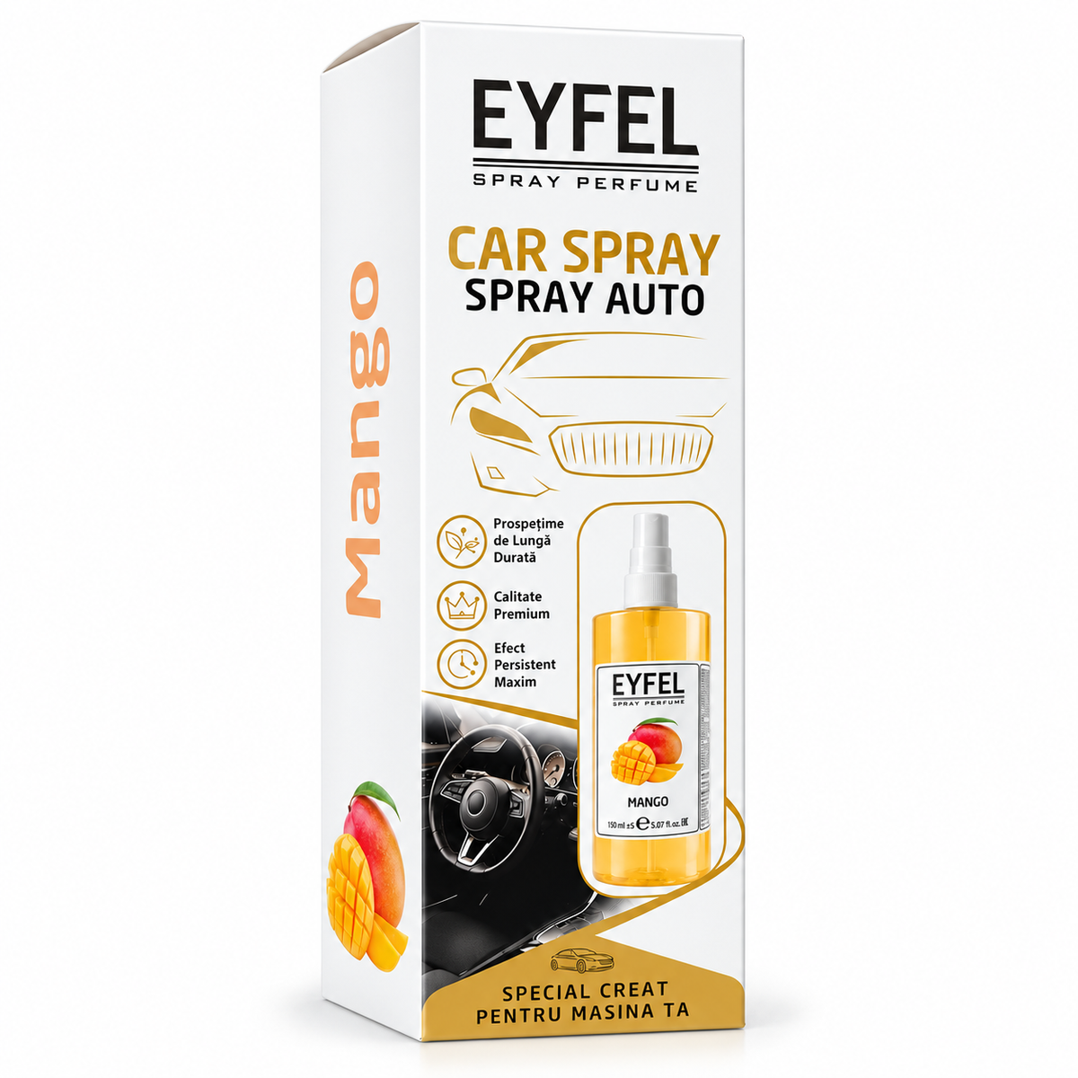 Odorizant Camera/Auto Eyfel, parfum spray, Mango, 150 ml