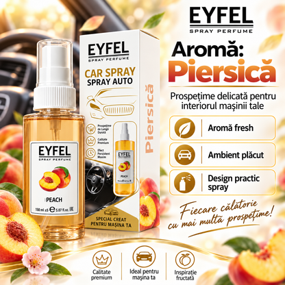 Odorizant Camera/Auto Eyfel, parfum spray, Peach, 150 ml