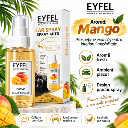 Odorizant Camera/Auto Eyfel, parfum spray, Mango, 150 ml