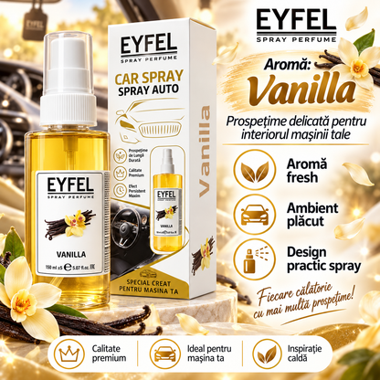 Odorizant Camera/Auto Eyfel, parfum spray, Vanilla, 150 ml