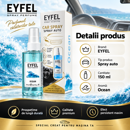 Odorizant Camera/Auto Eyfel, parfum spray, Ocean, 150 ml