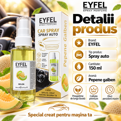 Odorizant Camera/Auto Eyfel, parfum spray, Melon, 150 ml