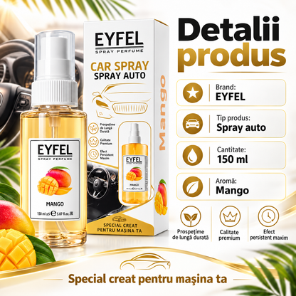 Odorizant Camera/Auto Eyfel, parfum spray, Mango, 150 ml
