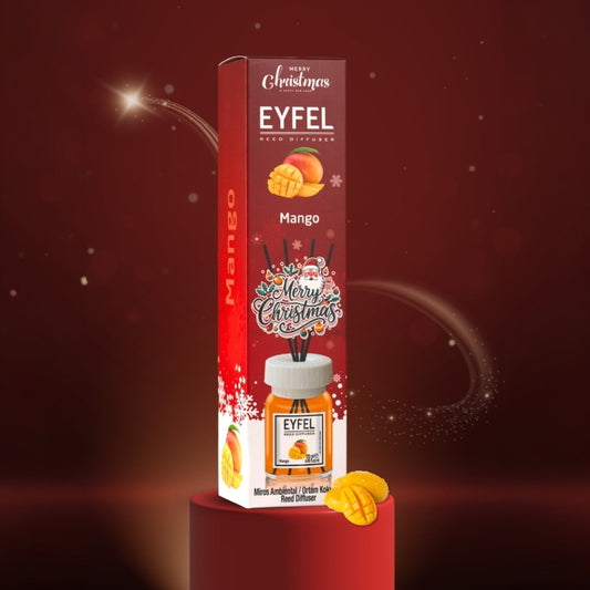 Odorizant de camera cu bete 120ml, Mango, Eyfel Christmas